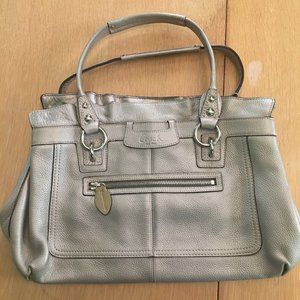 Silver Coach bag